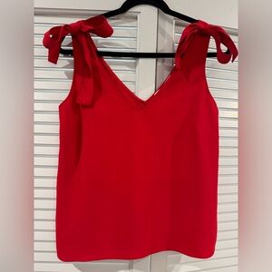 Amanda Uprichard Vibrant Red Camisole